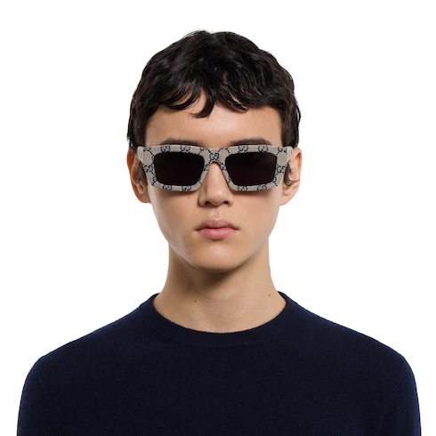 长方形镜框太阳眼镜