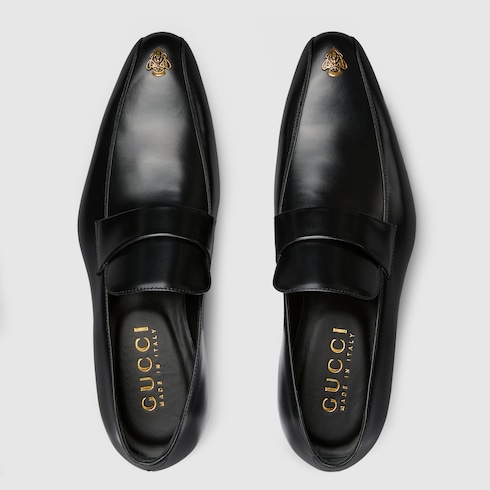 Mocassino uomo con stemma Gucci
