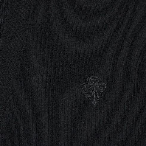 Cardigan en maille de laine avec broderie