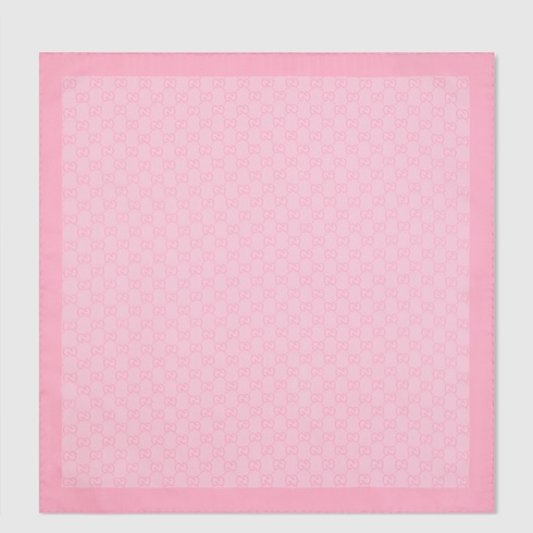 Printed silk twill carré