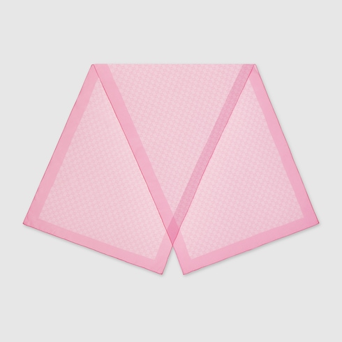 Stola in chiffon di seta con stampa