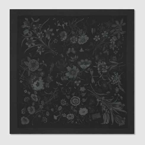 Printed cotton silk pocket square