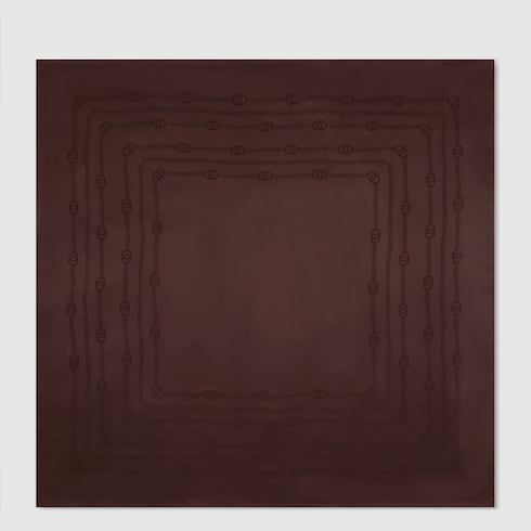 Interlocking G chain silk carré