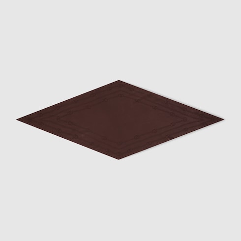 Interlocking G chain silk diamond scarf