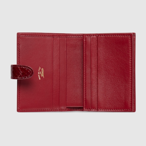 〔グッチ ジャッキー〕パイソン スモール ウォレット