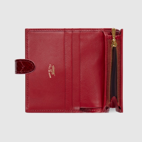 Gucci Jackie python small wallet