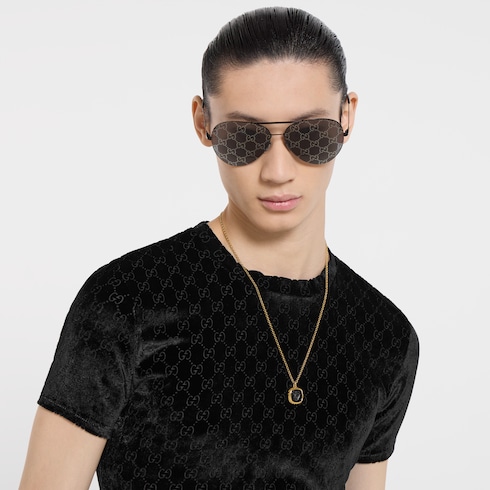 GG ストレッチ ベルベット デヴォレ Tシャツ