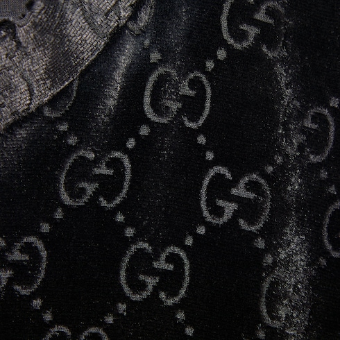 GG弹力天鹅绒提花T恤