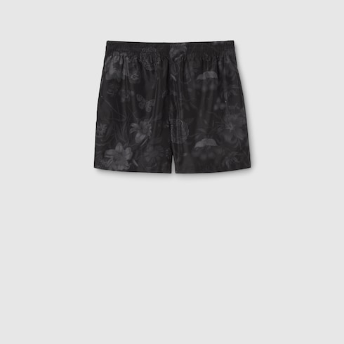 Badeshorts aus Nylon mit Print