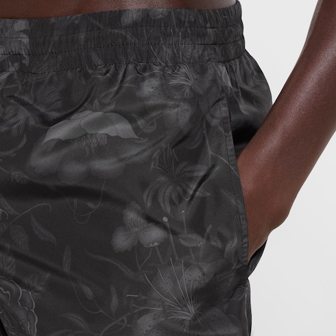 شورت للسباحة من النايلون مزيّن بطبعات