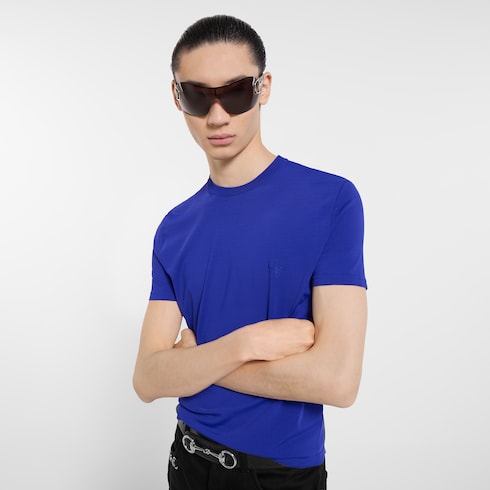 T-shirt in maglia con ricamo