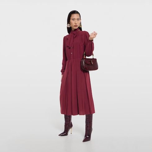 Bolso Gucci Bamboo 1947 mediano de cocodrilo