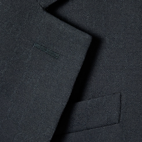 Single-breasted GG wool jacket