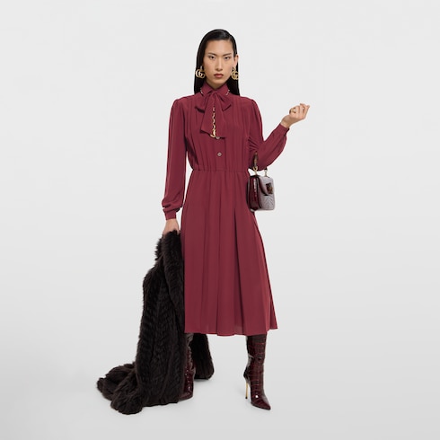 Kleid aus Crêpe de Chine