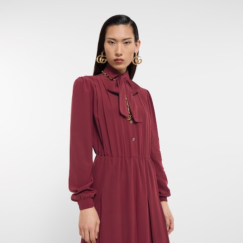 Robe en crêpe de Chine en soie