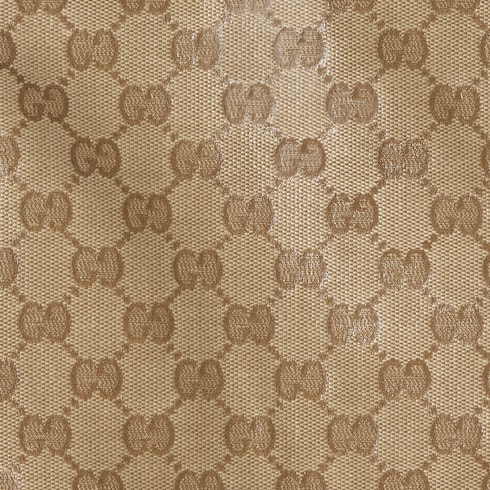 Coated GG cotton canvas fabric coat