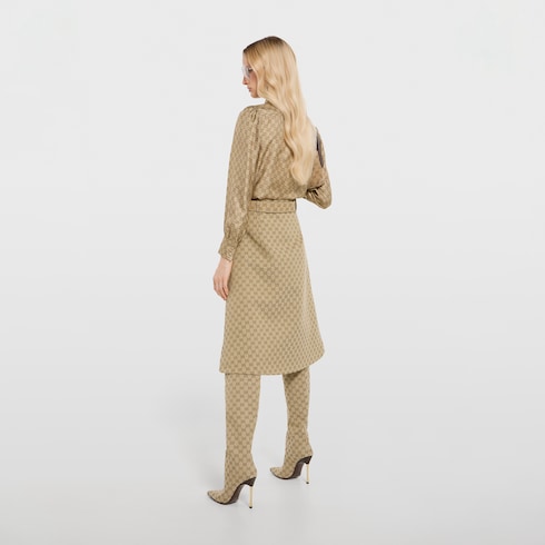 Chemise en twill de soie avec imprimé 