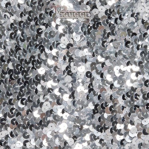 Embroidered sequin elastic fabric dress