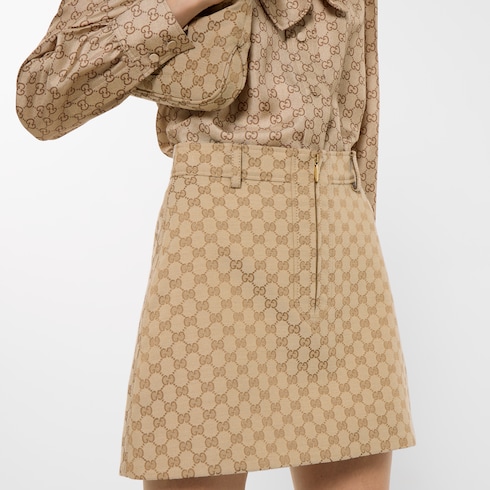 Rock aus GG Baumwollcanvas-Jacquard