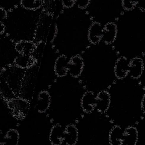 Camisa de terciopelo GG con efecto devoré elástico