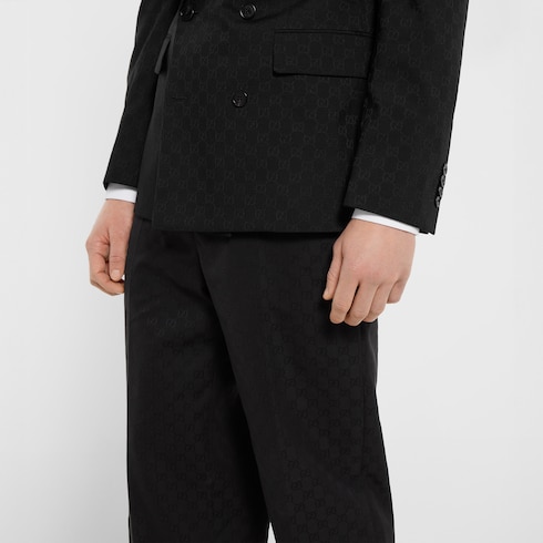 Pantaloni in tessuto di cotone GG