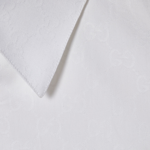 Chemise en popeline de coton GG