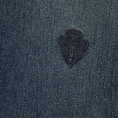 Camisa de mezclilla lavada de algodón certificada