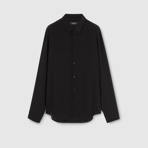 Camicia in crêpe de chine e seta