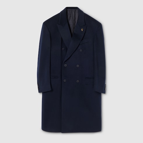 Manteau à double boutonnage en cachemire léger