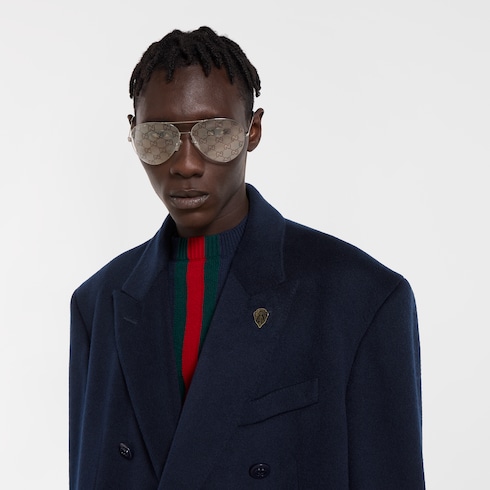 Cappotto doppiopetto in cashmere leggero