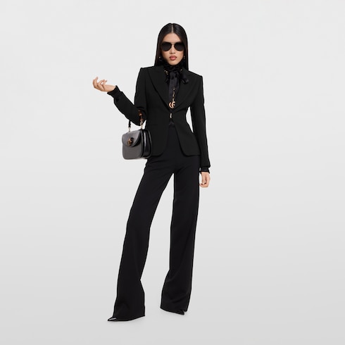 Veste en laine stretch technique