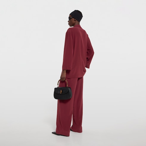 Silk crêpe de chine shirt with embroidery