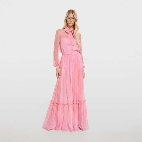 Chemise en mousseline de soie imprimée