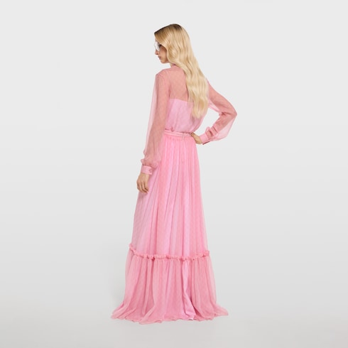 Chemise en mousseline de soie imprimée