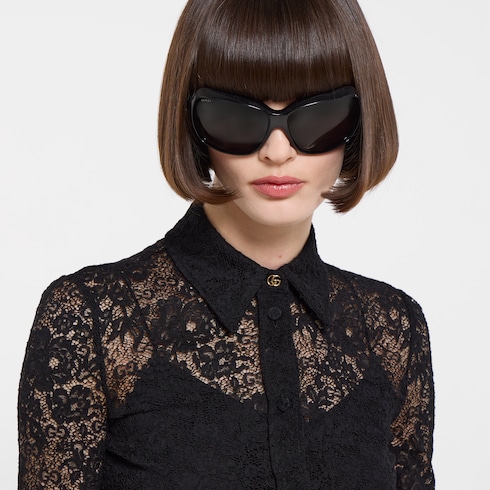 Chemisier en dentelle stretch fleurie GG