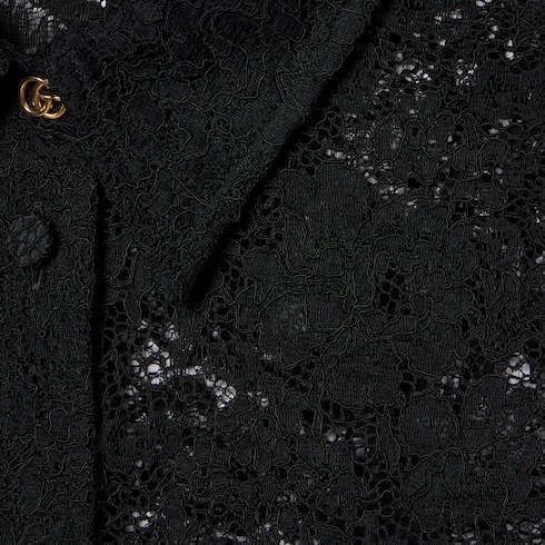 Chemisier en dentelle stretch fleurie GG