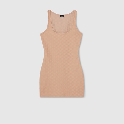 Vestido de jacquard de punto con GG