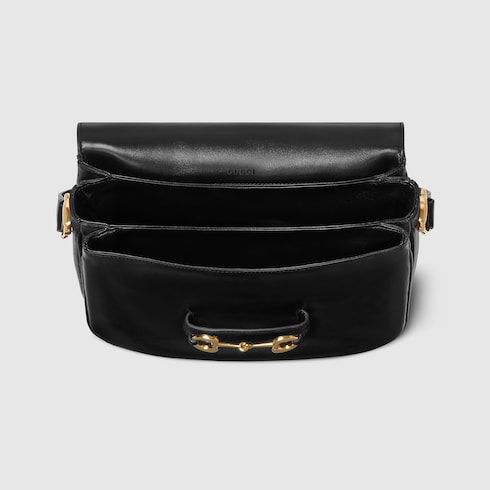 Borsa a spalla Gucci Horsebit 1955 Aura misura piccola