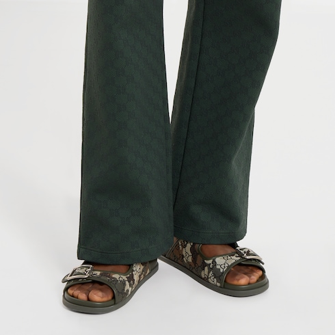 Men's slide sandal with buckles