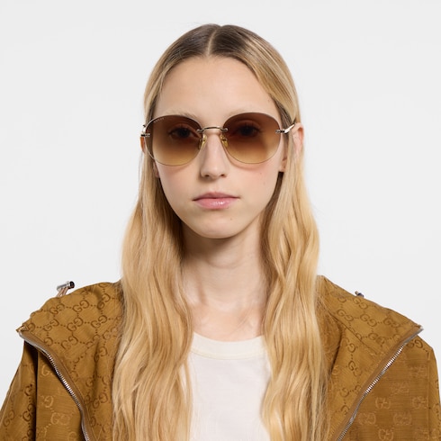 Specialized fit frameless sunglasses