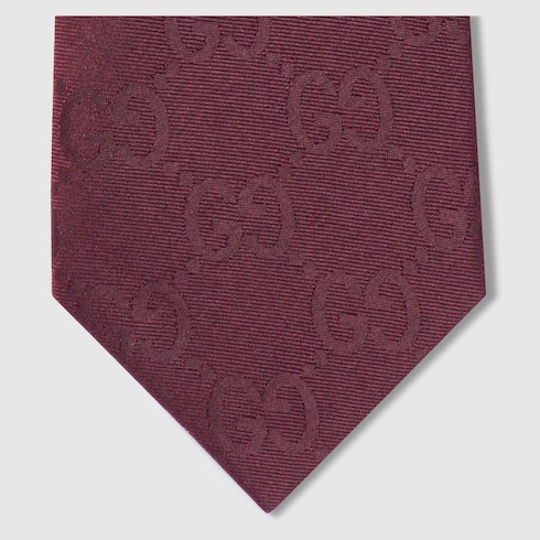 GG silk cotton tie