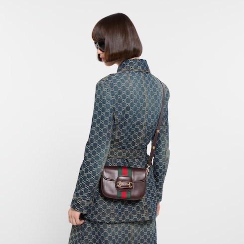 حقيبة الكتف الصغيرة Gucci Horsebit 1955