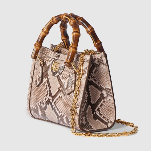 Cabas Gucci Diana petit format en cuir python