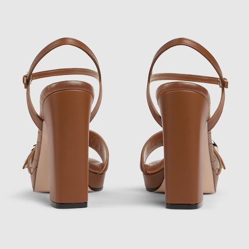 Women's platform sandal with Double G