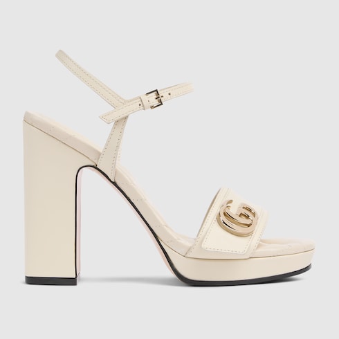 Women's platform sandal with Double G