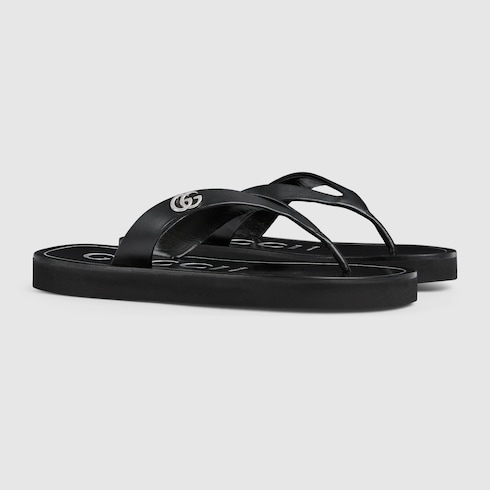 Women's thong sandal with Double G