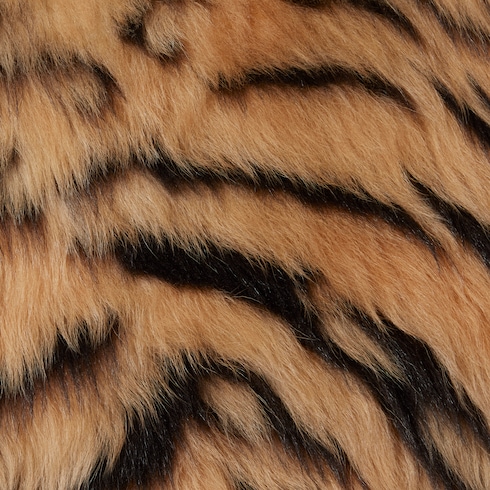 Mantel aus glattem Langhaar-Shearling