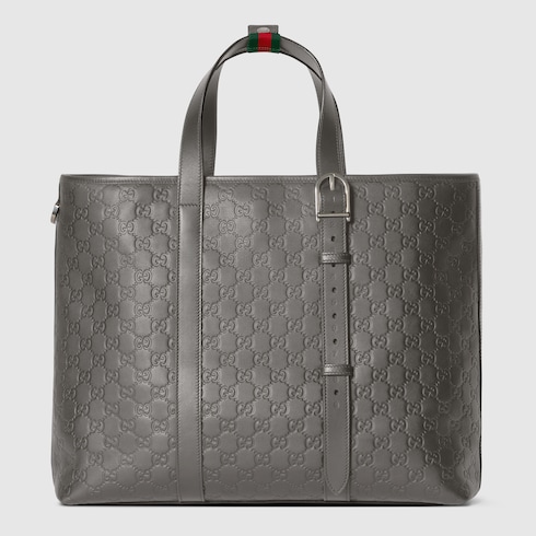 GG Emblem large tote bag