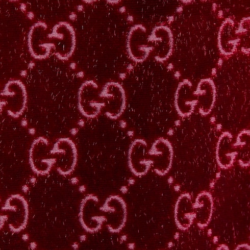 Hose aus GG Stretch-Dévoré-Samt