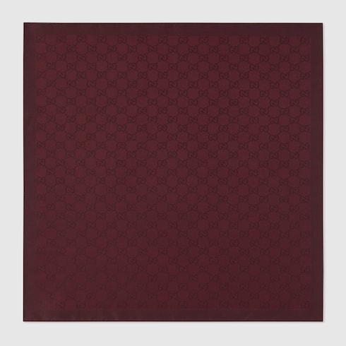 GG silk cotton pocket square